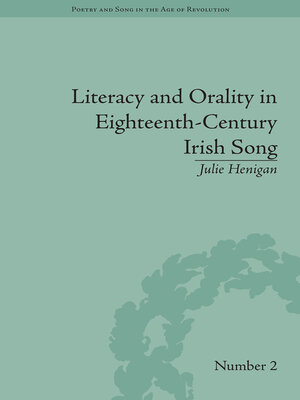 cover image of Literacy and Orality in Eighteenth-Century Irish Song